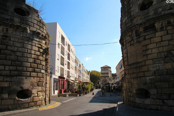 City wall gates on rue de la Cavalerie. Arles, France.