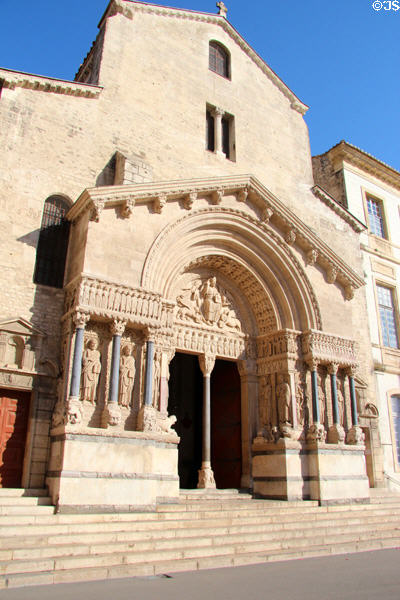 St Trophime church (12th-15thC). Arles, France. Style: Romanesque.