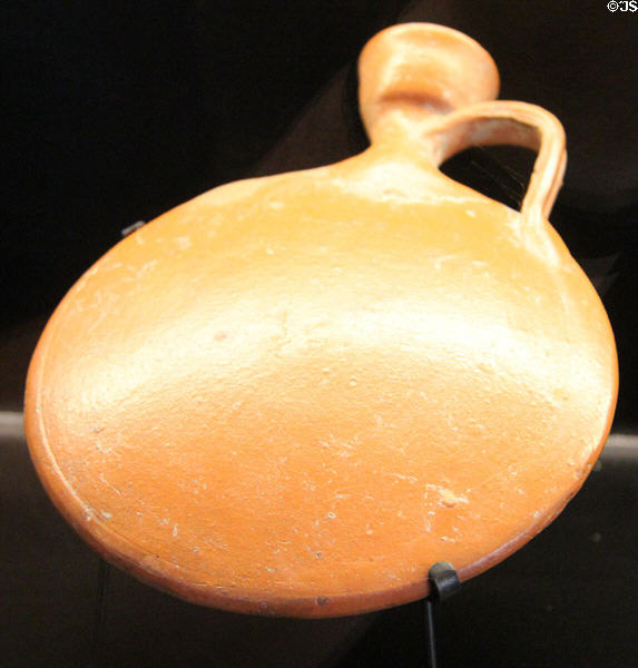 Ceramic gourde from Africa (end 2nd-3rdC) at Arles Antiquities Museum. Arles, France.