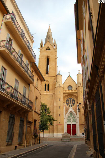 Saint Jean de Malte church (13thC) at end of rue Cardinale. Aix-en-Provence, France. Style: Gothic.