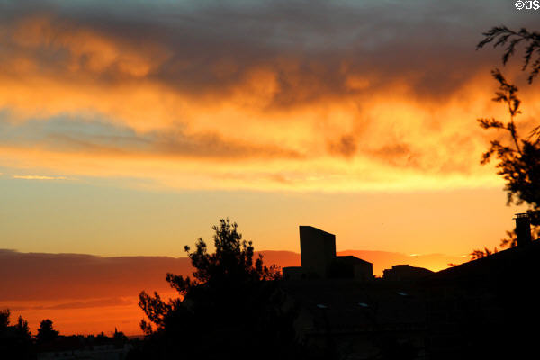 Sunset over Aix. Aix-en-Provence, France.