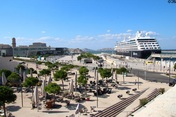 MuCEM buildings & cruise dock created for Marseilles European Capital of Culture exhibition (2013). Marseille, France.