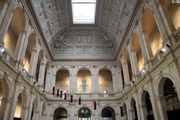 Beaux Arts interior of Palais de la Bourse. Marseille, France.