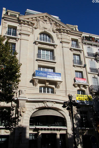 13-17 La Canebière heritage building (c1888). Marseille, France.