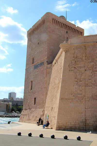 Tower of King René (15thC) at fort Saint-Jean now connected with MuCEM museum. Marseille, France.