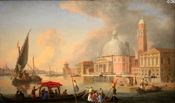 View of Venice painting (1717) by Johan Richter at Museum of European and Mediterranean Civilisations. Marseille, France.