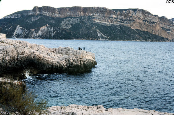Calanques coast on Mediterranean. Cassis, France.