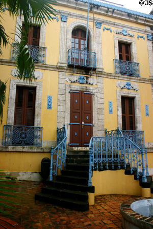 Facade of Musée Schoelcher. Pointe-à-Pitre, Guadeloupe.