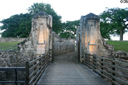 Gates of Fort Fleur d'Epé. Gosier, Guadeloupe.