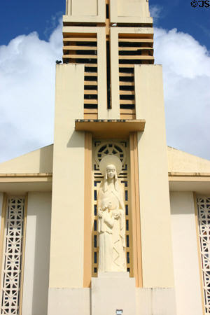 Sainte-Anne church detail. Sainte-Anne, Guadeloupe.