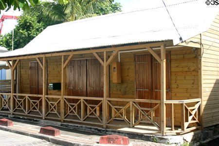 Typical wooden creole architecture. St François, Guadeloupe.