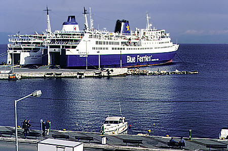 Ferries from Rafina, Attica. Greece.