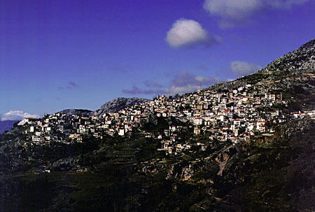 Arahova, east of Delphi (Delfi). Greece.