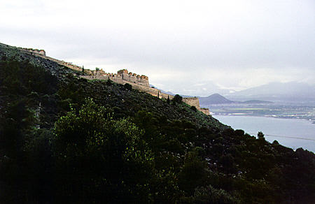 Citadel and landscape in Nafplion. Greece.