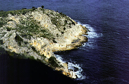 Arcadian coast of the Pelopennesian Peninsula. Greece.