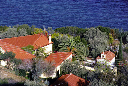 Villa on the Arcadian coast. Greece.