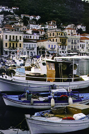 Town of Githio and harbor. Greece.