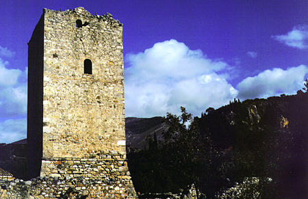 Mourtzinos Tower in Kardamili in Messiniakos Bay. Greece.