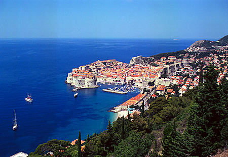 Overview of city of Dubrovnik. Croatia.