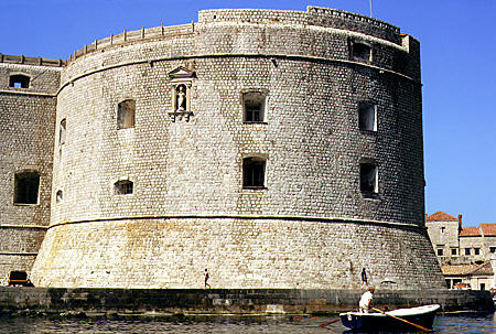 Outer walls of old Dubrovnik. Croatia.