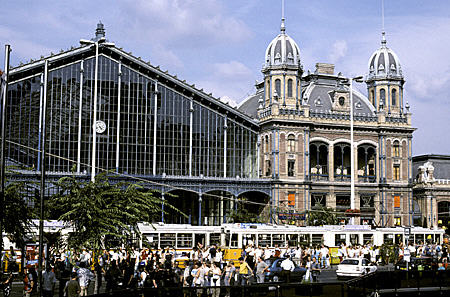 West railway station (1874-77) in Budapest by same firm that built Eiffel Tower. Hungary.