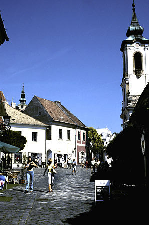 Main square of Szentendre. Hungary.