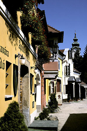 Small street in Szentendre. Hungary.