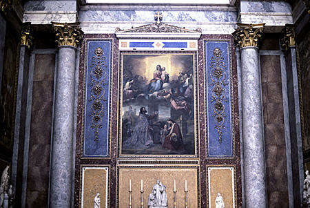 Interior of St Adalbert Basilica in Estergom. Hungary.