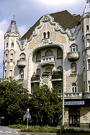 Art Nouveau building on Tisza Lajos körút, Szeged. Hungary.