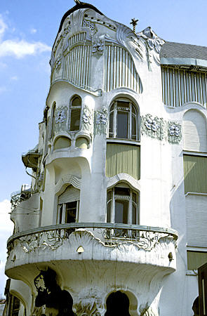 Art Nouveau (Magyar Ede style) Reok Palace (1877-1912) in Szeged. Hungary.