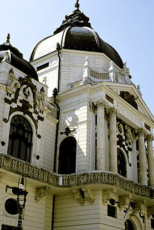 Magyar Nemzeti Színház (theater) (c1893-95) on Király Utca in Pécs. Hungary.