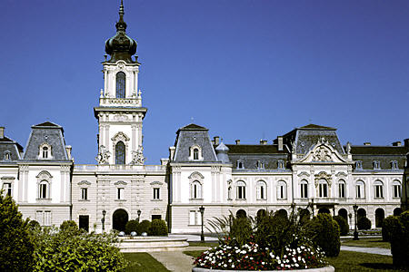 Festetics Castle (Kastely) & gardens in Keszthely. Hungary.