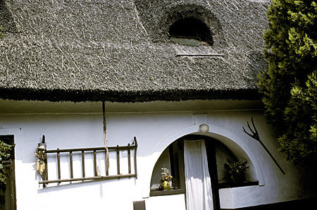 Thatched cottage, Szigliget. Hungary.