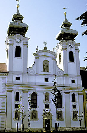 St Ignatius Church (1635-41) in Györ. Hungary.