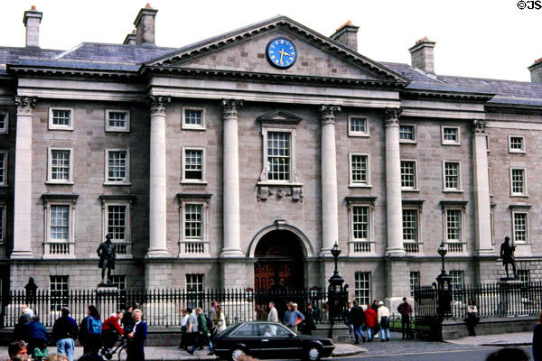 Main entrance to Trinity College. Dublin, Ireland.