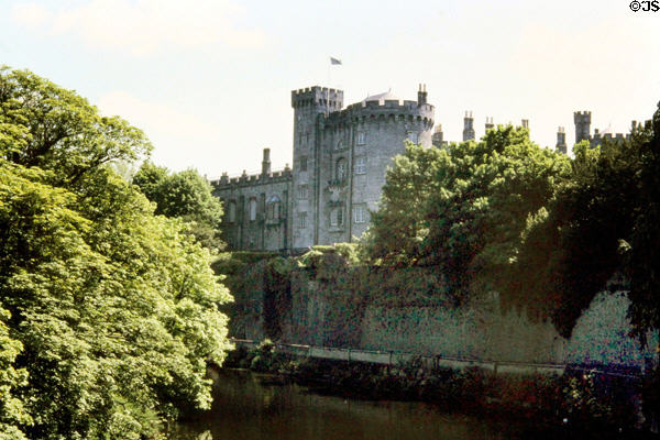Castle at Kilkenny over River Nore. Kildare, Ireland.
