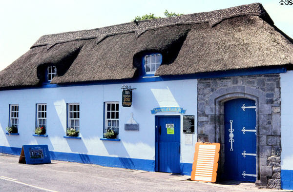 Thatch-roofed Cashel Folk Museum. Ireland.