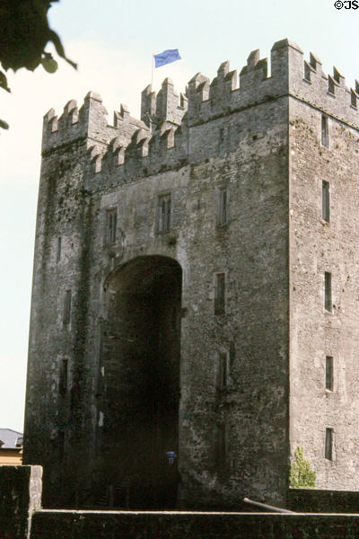 Bunratty Castle entrance facade. Ireland.
