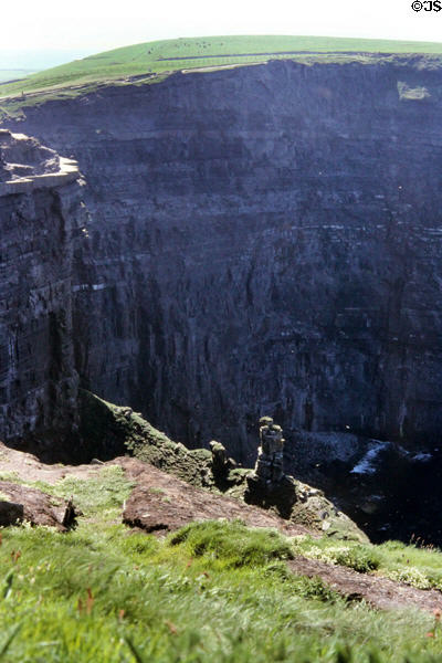 Face of cliffs at Moher. Ireland.