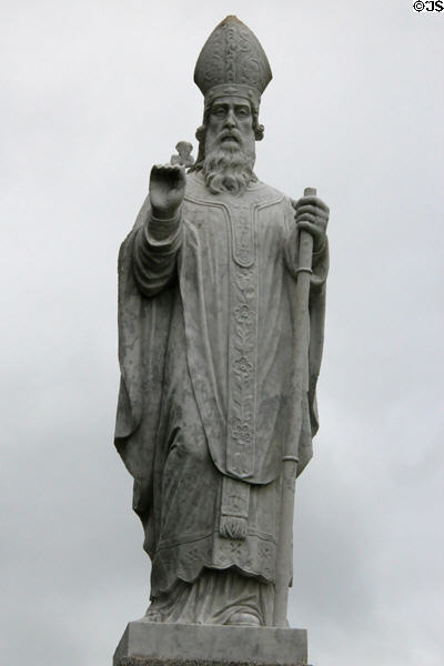 Statue of St Patrick at Hill of Tara. Ireland.