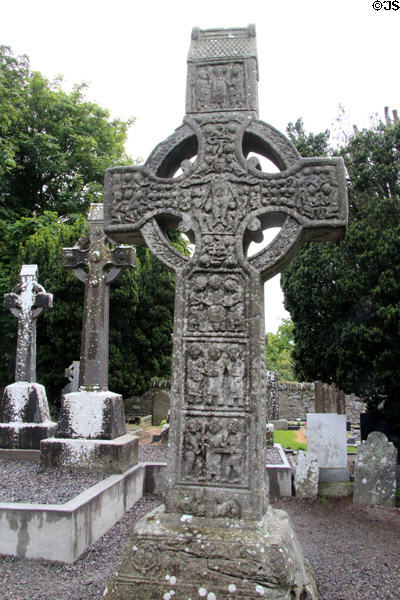 West face of Muiredach's high cross (10thC) once used to teach biblical stories at Monasterboice. Ireland.