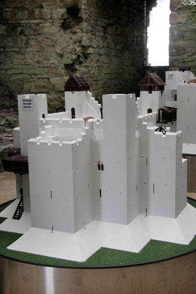 Model of Trim Castle Keep. Trim, Ireland.