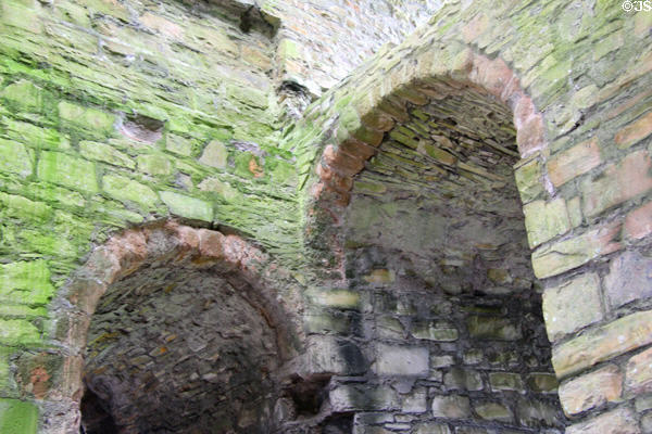 Interior view of Keep at Trim Castle. Trim, Ireland.