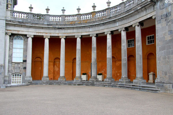 Colonnade which forms wing of Castletown House. Ireland.