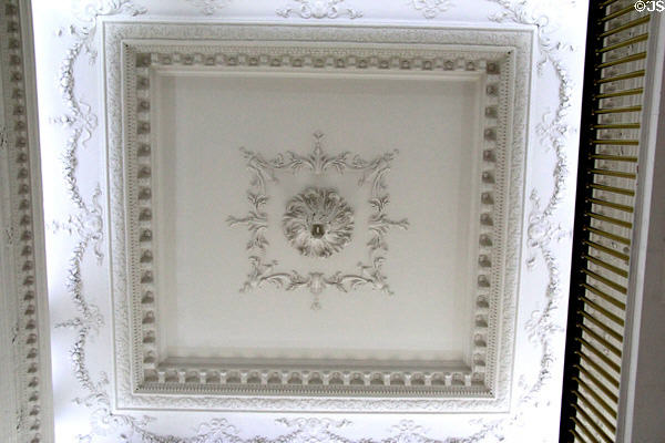Plasterwork ceiling over staircase by Filippo Lafranchini & brother at Castletown House. Ireland.