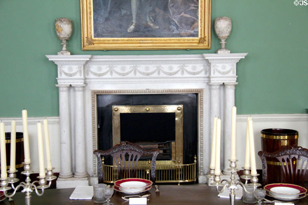 Dining room fireplace (1760s) by Richard Cranfield at Castletown House. Ireland.