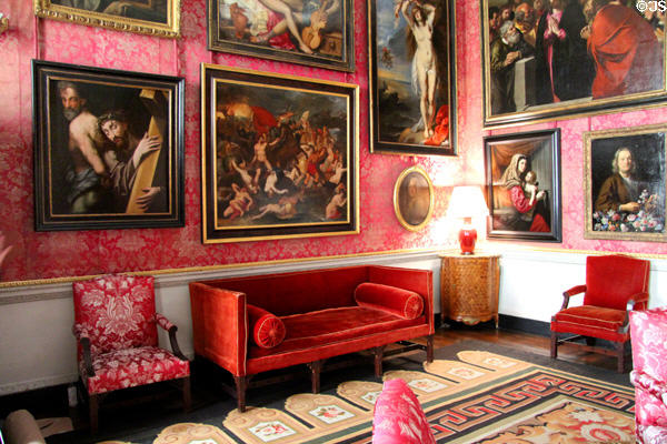 Red Drawing Room at Castletown House. Ireland.
