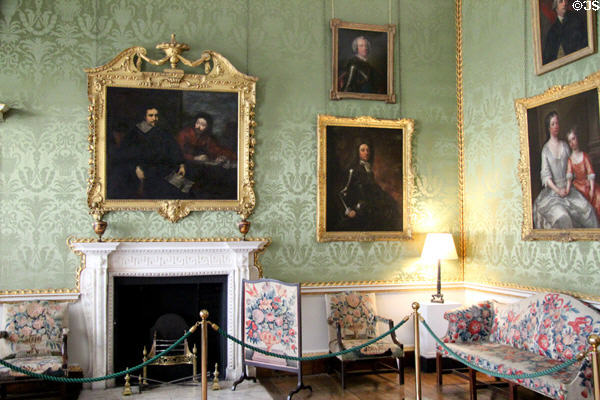 Green Drawing Room at Castletown House. Ireland.
