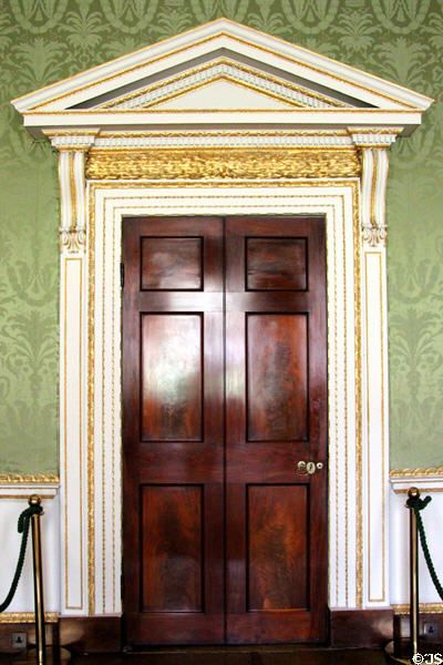 Doorway in Green Drawing Room at Castletown House. Ireland.