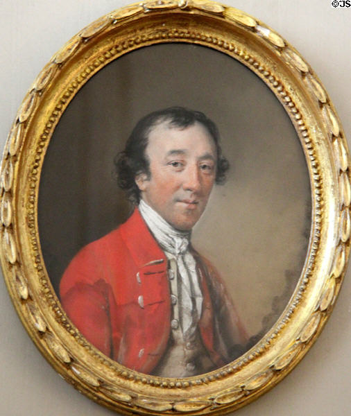 Pastel portrait (18thC) of Thomas Conolly by Hugh Douglas Hamilton at Castletown House. Ireland.